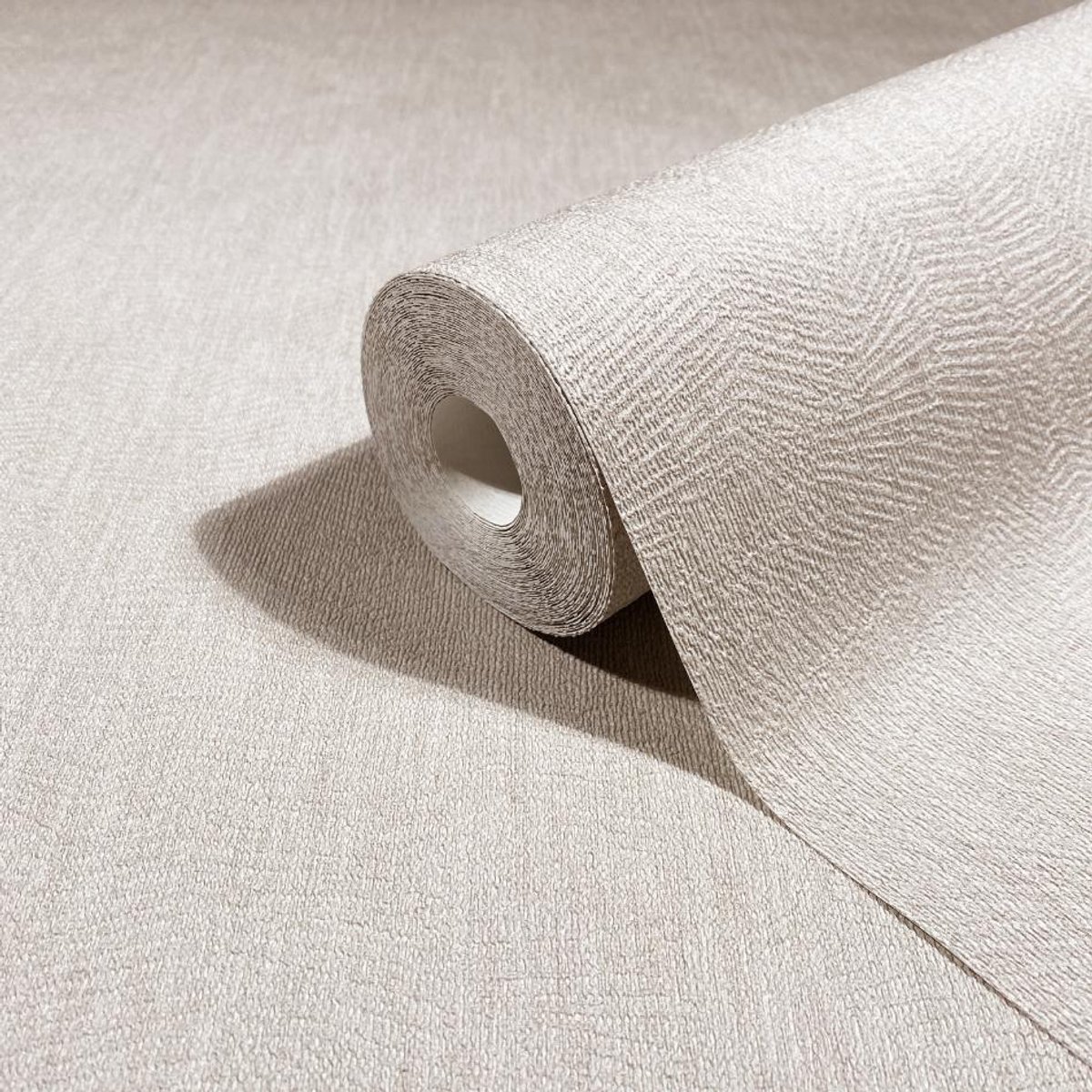 Behang - Organisch Reliëf - Waaierstructuur - warm wit– Japandi – Hotel Chique Behang - Vliesbehang - Woonkamer Slaapkamer - 0,53 x 10,05 M - Whisper