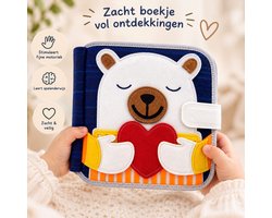 Montessori Busy Book - Board - educatief speelgoed - vilt boek - auto vakantie - activiteiten boek - duurzaam