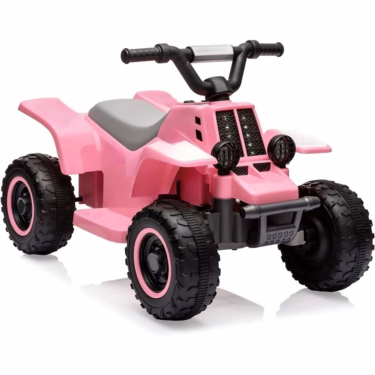 Elektrische Kinder Quad - Met LED, Muziek en Startknop - voor kinderen vanaf 3 jaar - Roze 6V - Rozerood