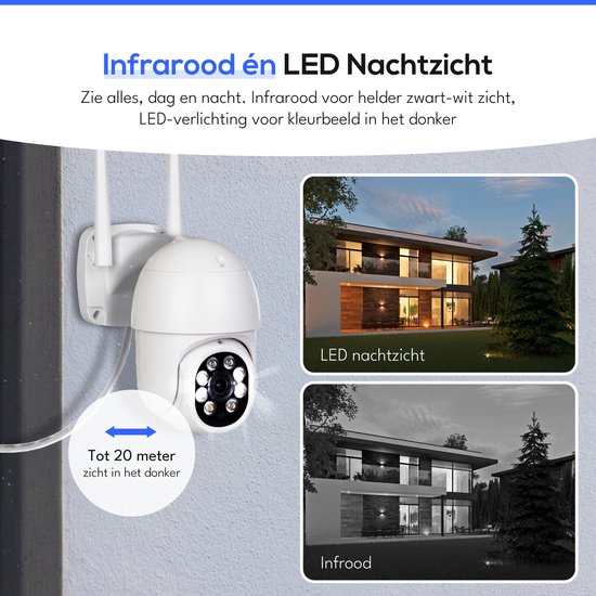 Teceye PTZ Beveiligingscamera Buiten met Recorder - Draadloze Buitencamera - 3 Camera - 1TB Opslag — afbeelding 2
