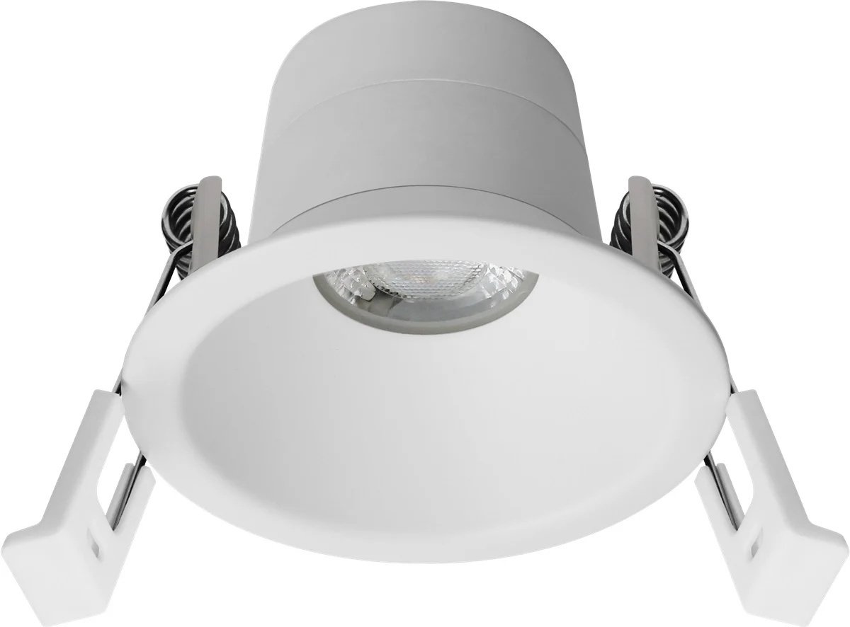 Deep Deco inbouwspot vast, LED module 7,5W 2700K, dimbaar en kantelbaar, wit, Ø69 x 26mm