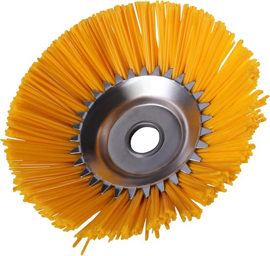 Onkruidborstel Nylon - Grasmaaier Borstel - Tuin Onderhouden - Eenvoudig Monteren - 200 x 25 mm - Zilver — afbeelding 4