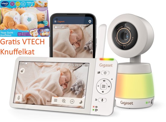 Gigaset Baby 700 Babyfoon met Camera en Nachtzicht in Kleur - €298,00