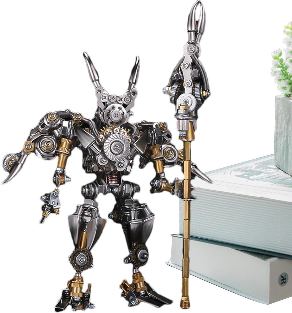 Metalen Puzzel - 3D Model - Hobby Ontspanning - Oude Chinese Figuren - Tot 21 cm - Metaal