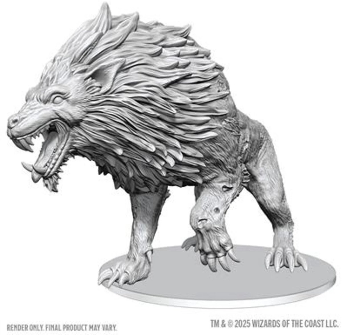 D&D Nolzur's Marvelous Miniatures Dire Worg