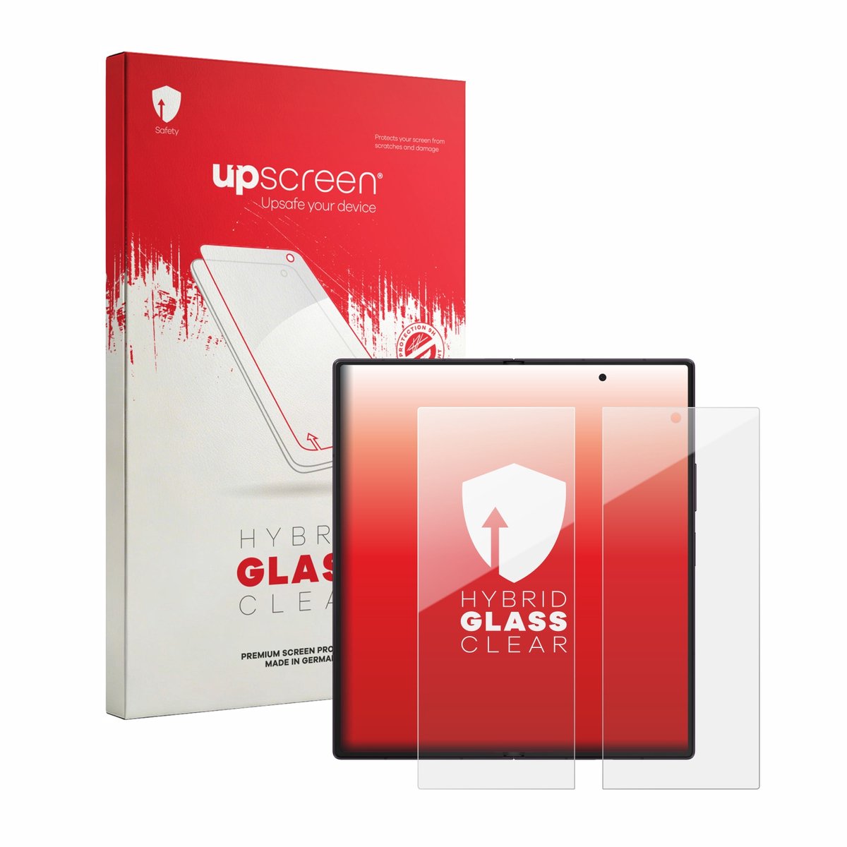 upscreen - Screenprotector voor Samsung Galaxy Z Fold 8 Ultra (Inner display) - Folie Beschermfolie Beschermglas transparant