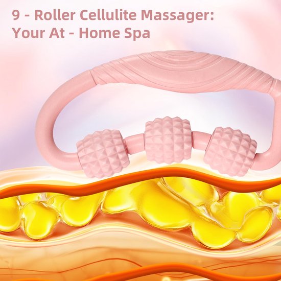 Massageroller voor benen, spiertherapie-massagestaaf, anti-cellulitis massageapparaat en lymfedrainage, cellulitis roller, massageapparaat massageroller voor benen, dijen — afbeelding 3