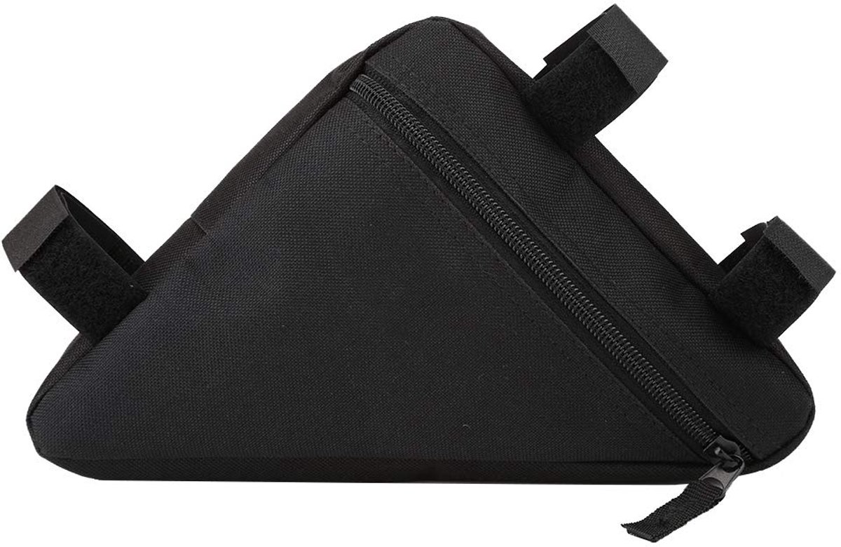 Fiets opbergtas, Oxford stof fiets driehoek frame tas, quick release fiets frame voorste buis tas, fiets driehoek tas, opbergzadel frame etui voor fiets fietsen(Zwart+Wit), fietstas fietstas fiet