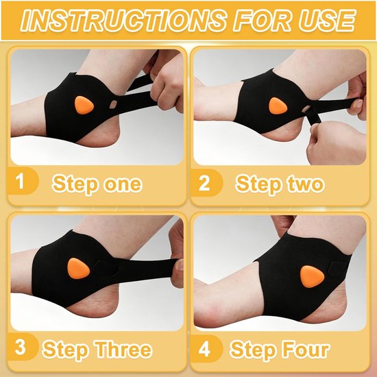 Enkelbrace zwart met schuim en band, past maat M | Stevige Enkelsteun, Comfortabele Enkelbandage, en Ondersteunende Compressie Enkelbrace voor Sport en Herstel — afbeelding 2