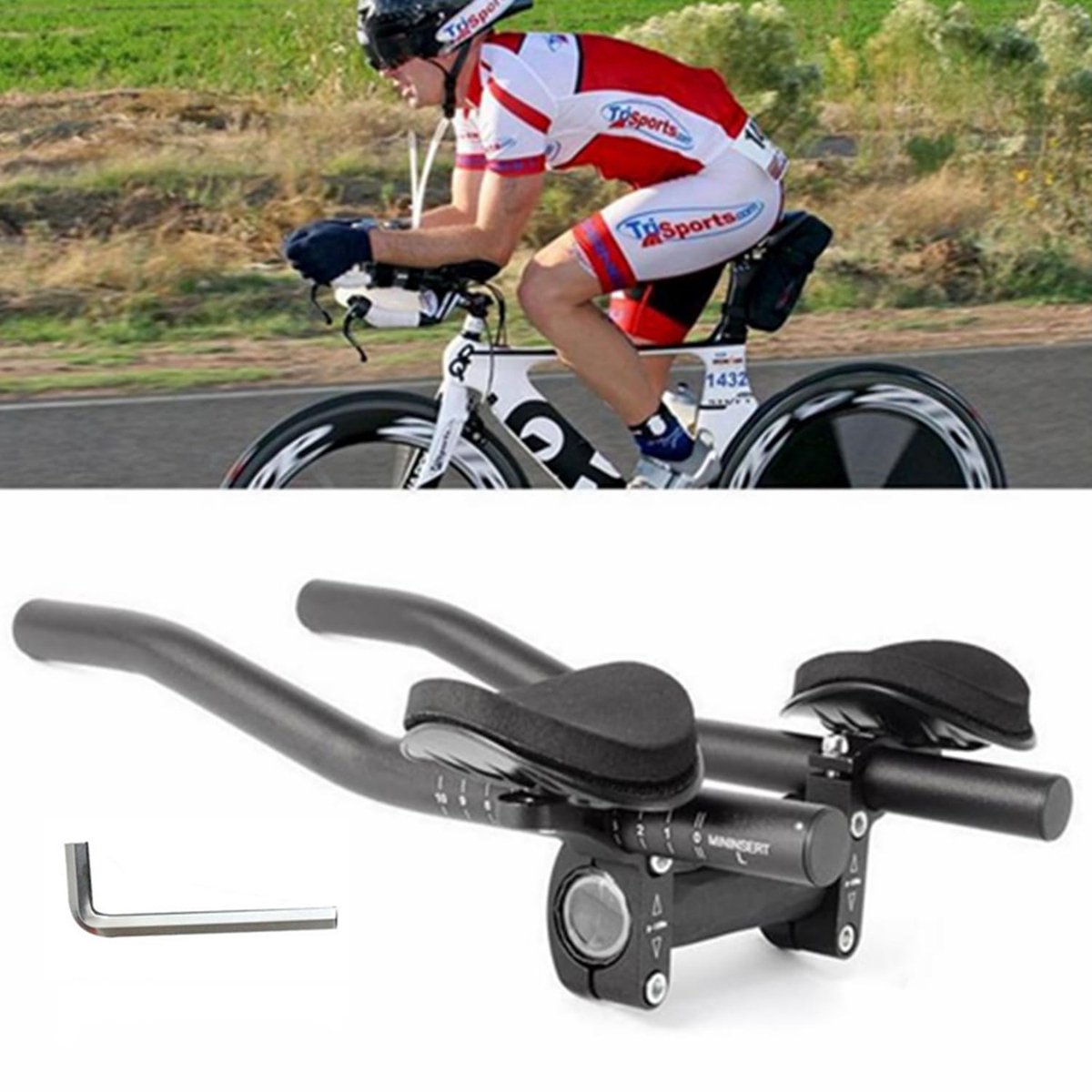 Stuuropzetstuk fiets rest stuur TT stuuropzetstuk triathlon stuur verstelbare fietssteun stuur voor racefietsen mountainbike