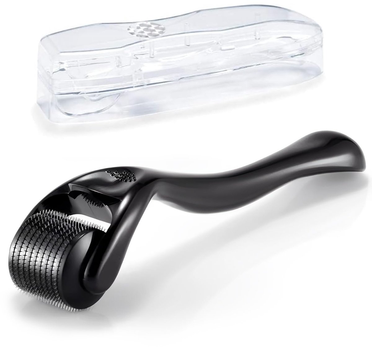 Derma-roller 0,25 mm, baardgroei, littekenroller, microneedling roller, derma-roller voor haren, gezicht en baardgroei, haarroller voor mannen en vrouwen