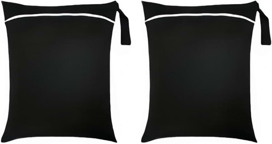 2 stuks natte zakken, waterdichte waszak met ritssluiting, herbruikbare reiszak, kleine natte zak, zwemmen, voor badpakken, strandhanddoeken, sportkleding, wetbag