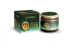 Premiuim Matcha detox koffie Sifamix– instant koffie – 48% oplosbare koffie, 40% witloof & 12% Japans matcha groene theepoeder – 100% natuurlijk (premium koffie, 1 stuk)