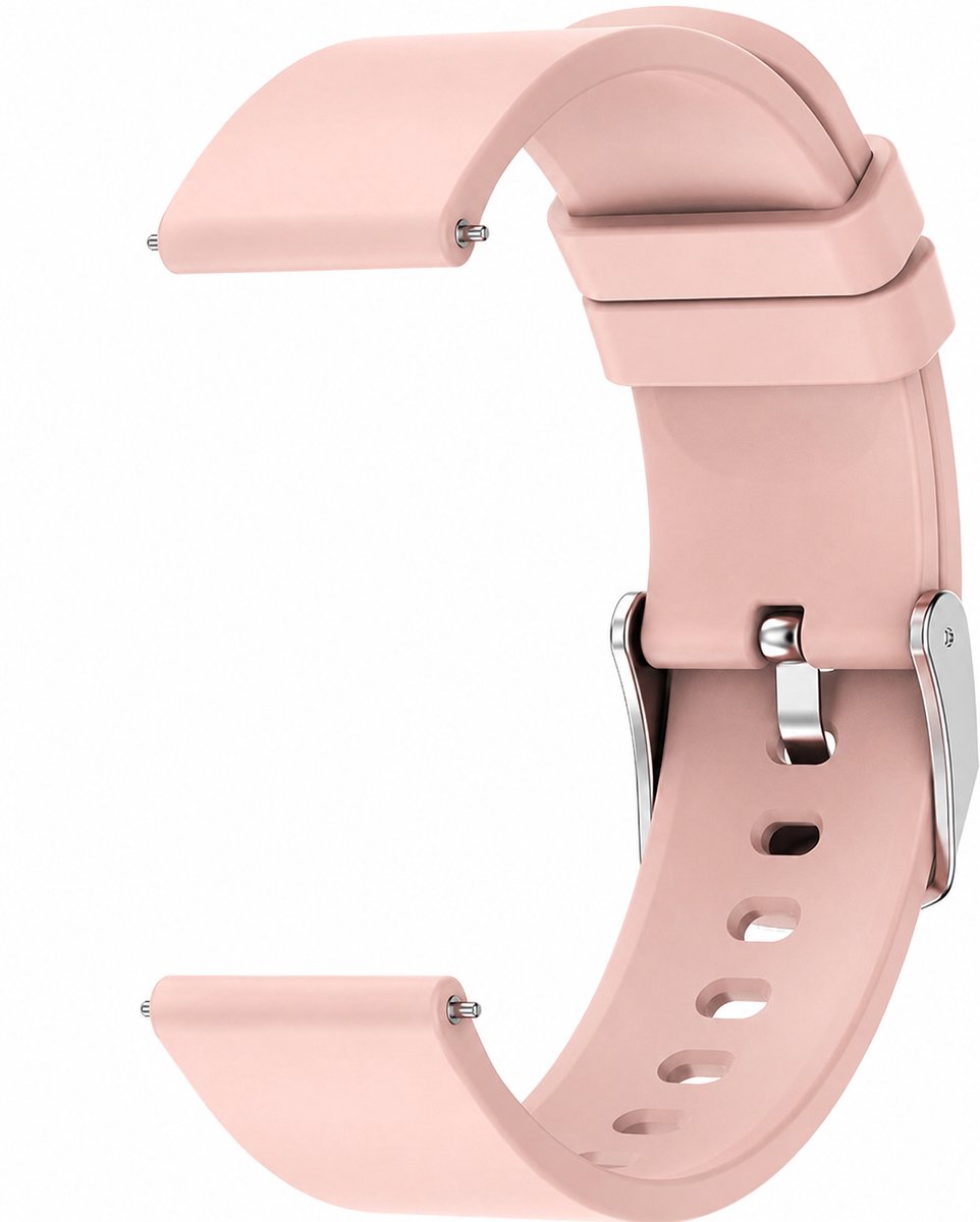 Horlogebandje - Siliconen - Oud roze - 20mm