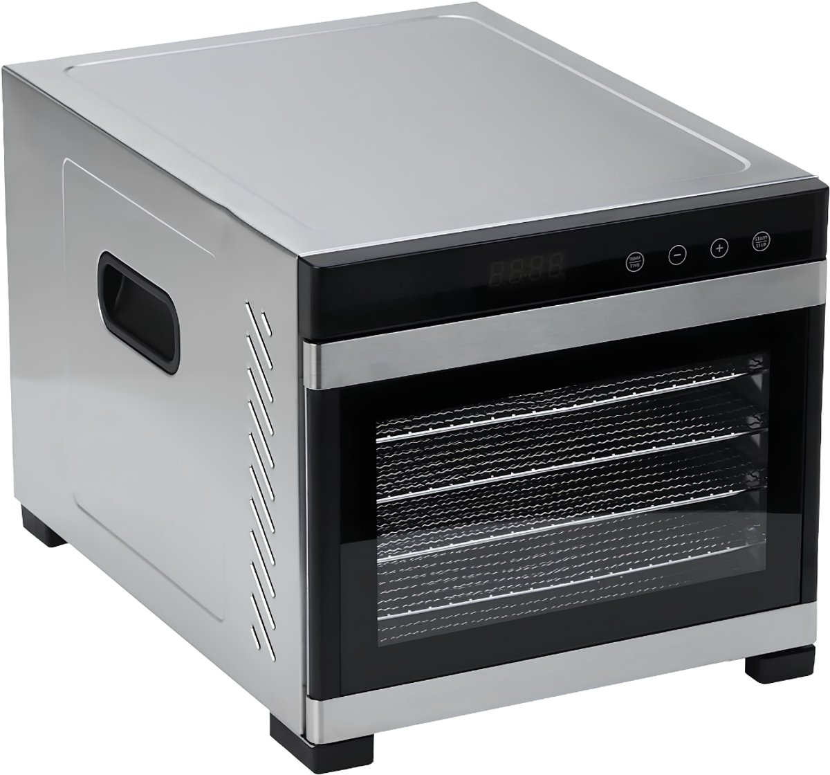 JCP® Voedseldroger - Droogoven - Dehydrator - Zilver - 46cm x 34cm x 32cm