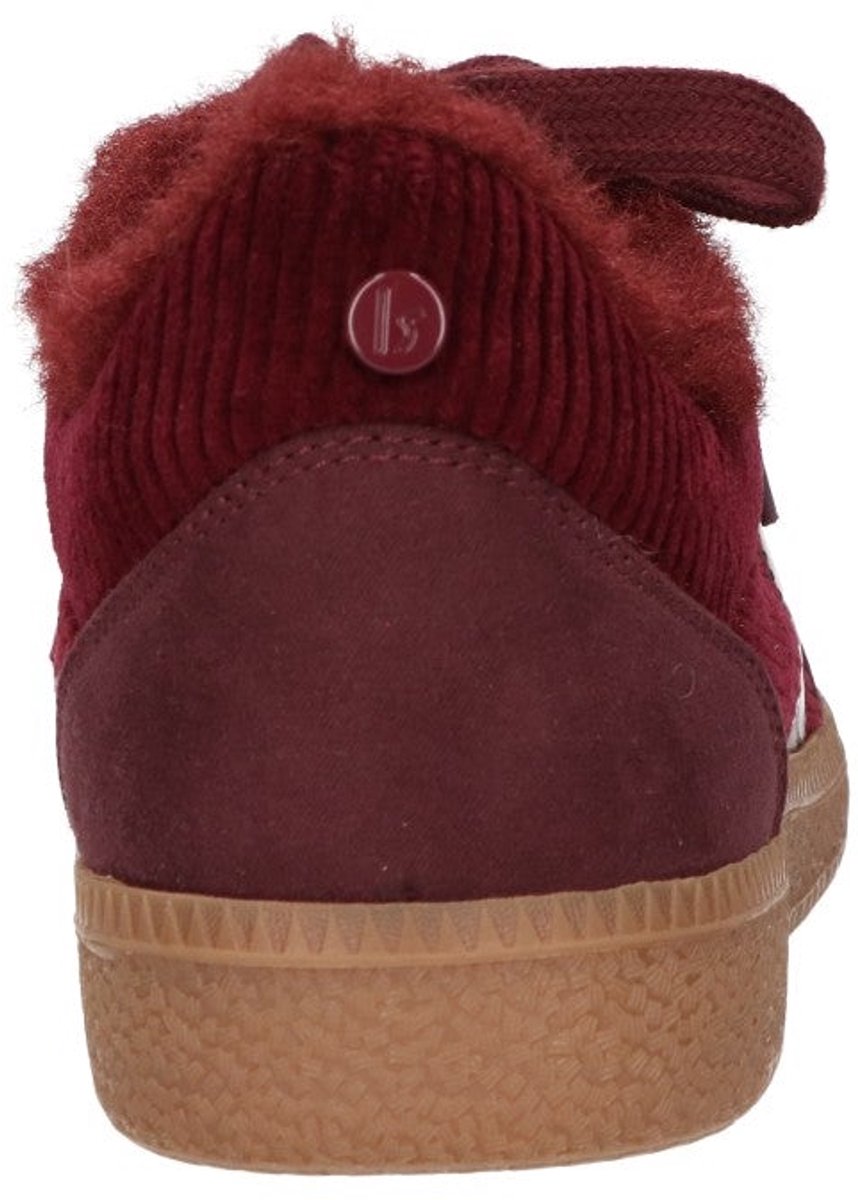 La Strada Sneaker Bordeaux Met Bont - Damesschoenen - Maat - 38