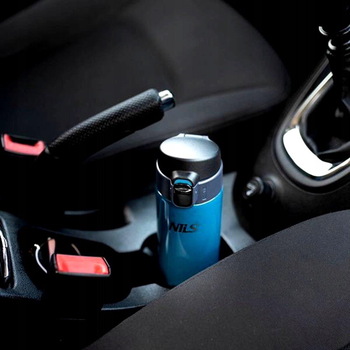 Nils Blauwe Thermosbeker 500ml - Dubbelwandig & Lekvrij