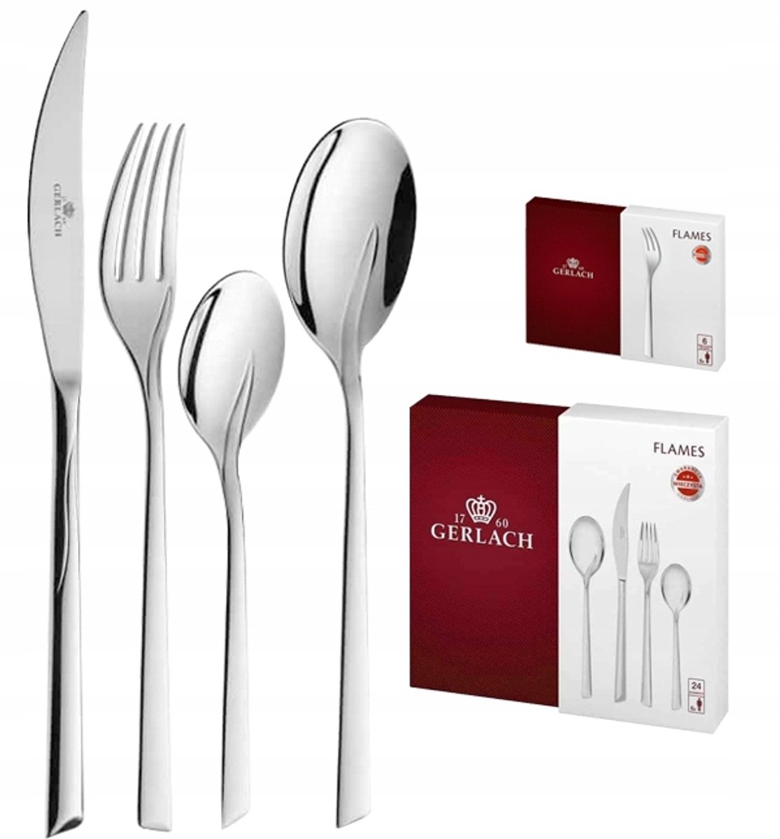 Gerlach Flames Bestekset 30 Delig Glans 6 Personen