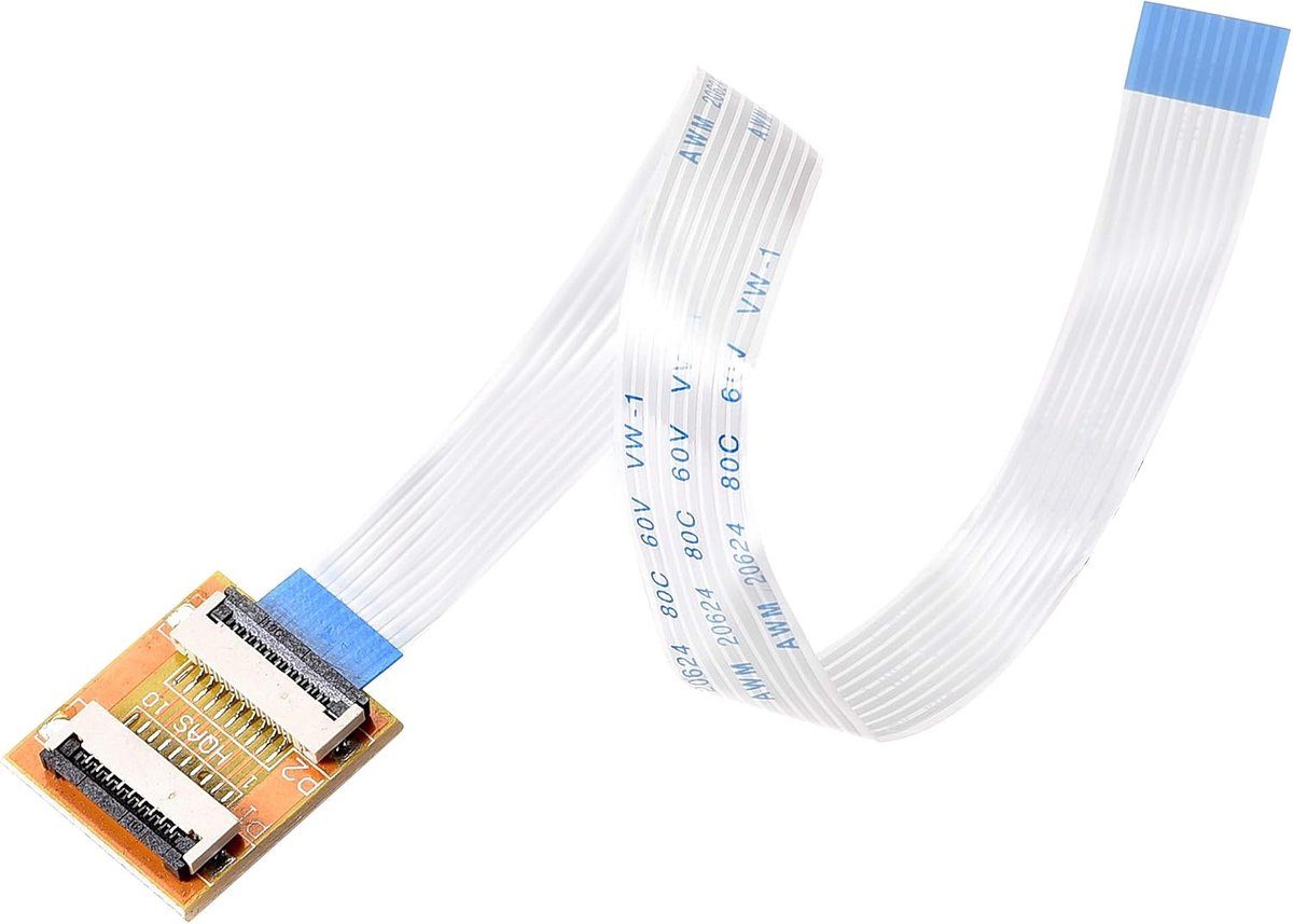 Sourcing map Flexibele platte kabel (A type) en draai voor montage verlengingsset 9-polig 1,0 mm pitch 200 mm FFC voor LCD TV auto audio draagbare dvd-speler