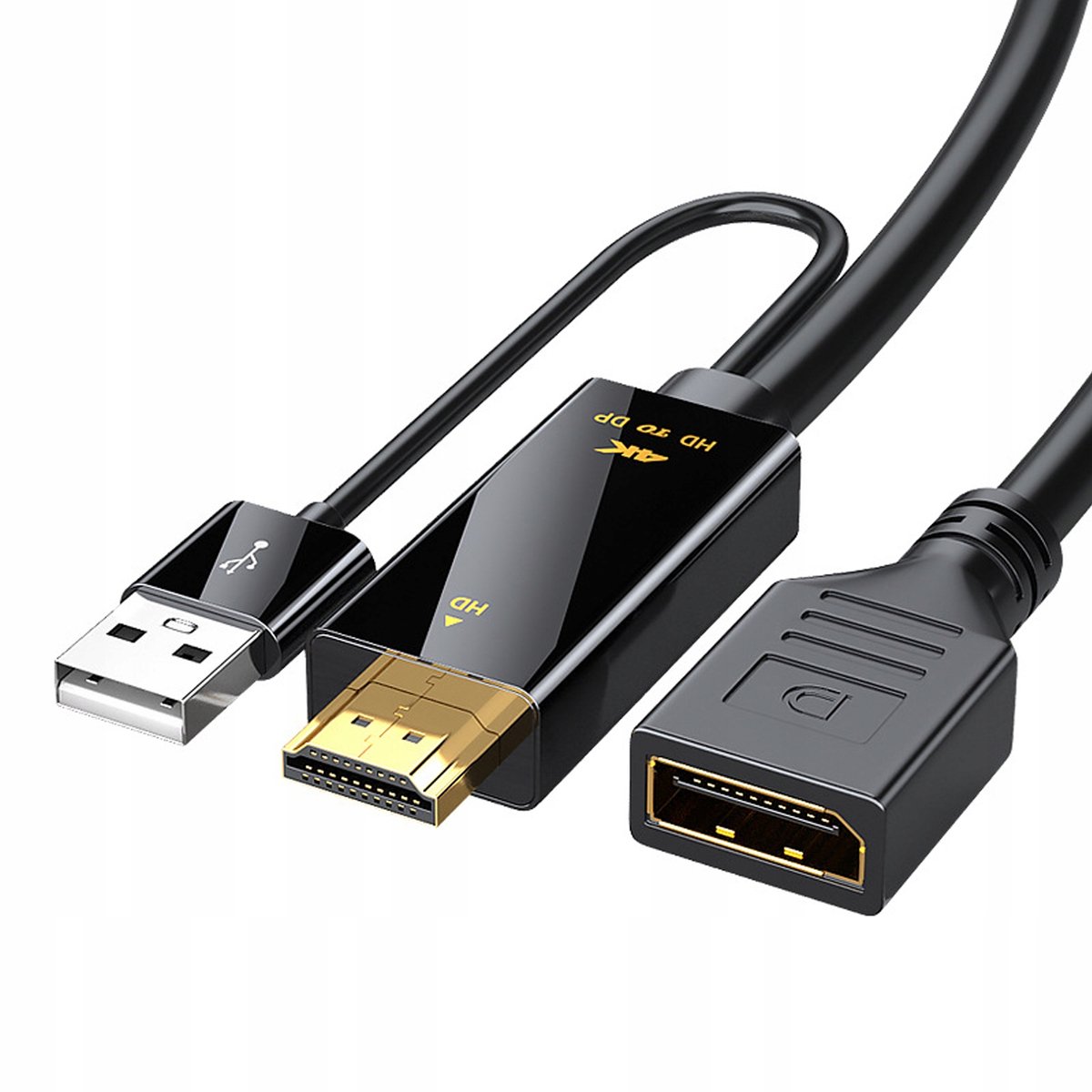 HDMI naar DisplayPort-adapterkabel 4K 60Hz DP-converter