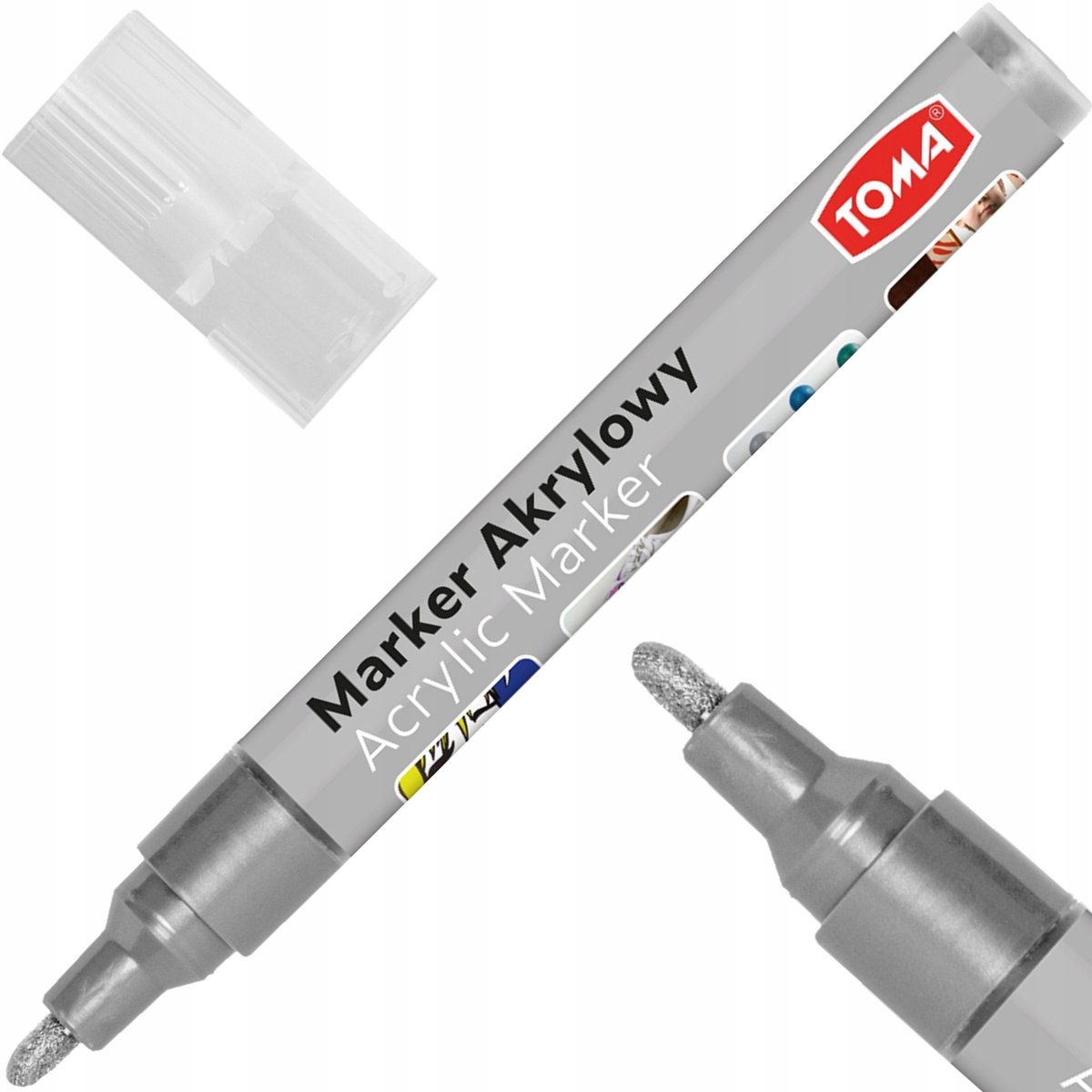 Toma TO-402 Acryl Marker 2,5mm Zilver