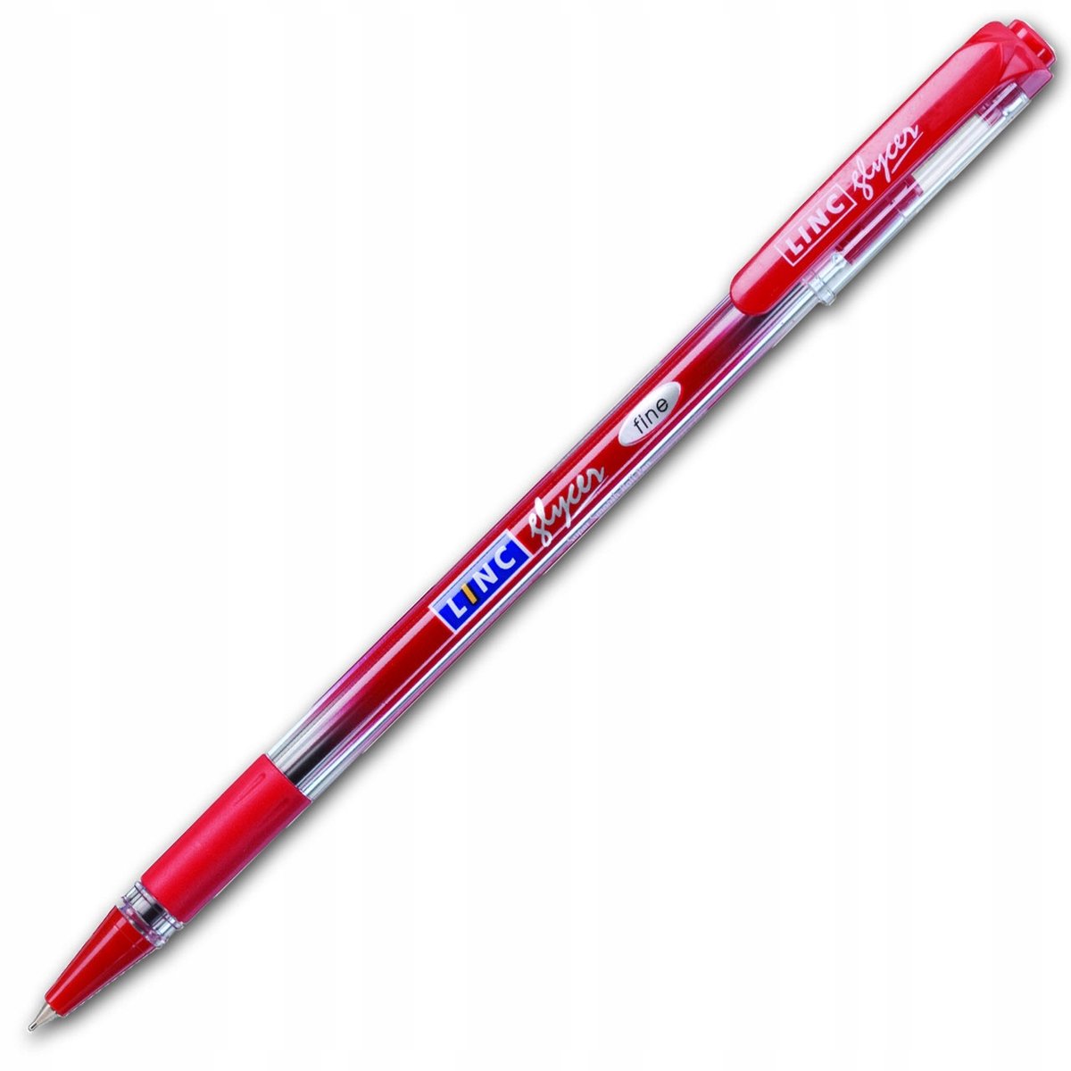 Linc Glycer Rode Balpen 0,7 mm met Dop - Comfortgrip