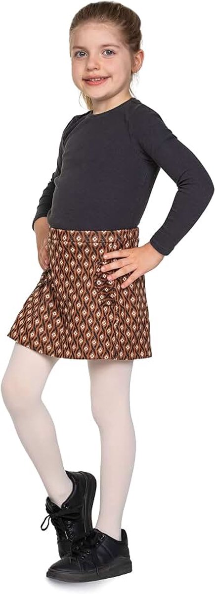 Looksy Meisjes Microvezel Panty, Zachte Rekbare Kinderpanty, Duurzame Schoolpanty, Maat 3 tot 12 Jaar