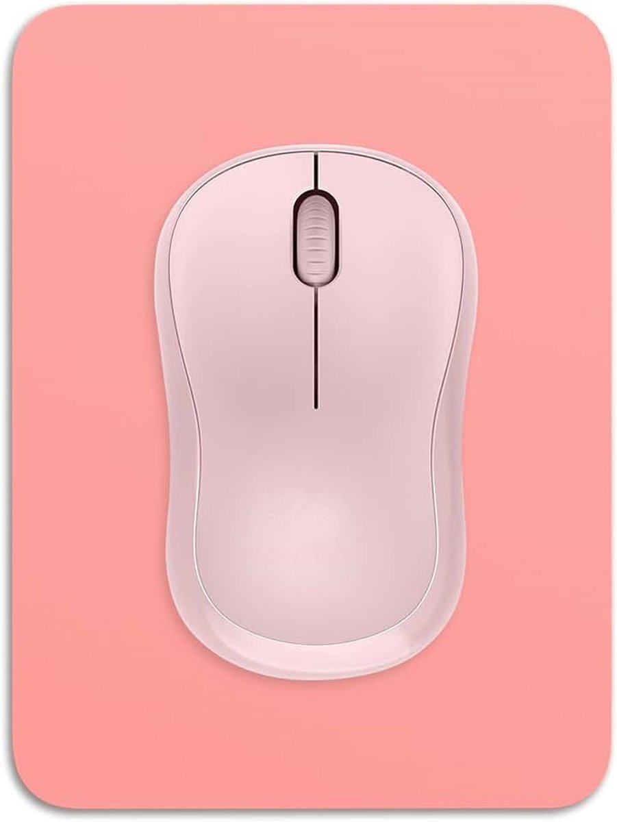 Kleine muismat, 16 x 8 inch dik rubber premium getextureerde antislip draagbare en wasbare mini-muismat voor vrouwen mannen draadloze laptops toetsenbordlade gaming werk computer reizen, roze
