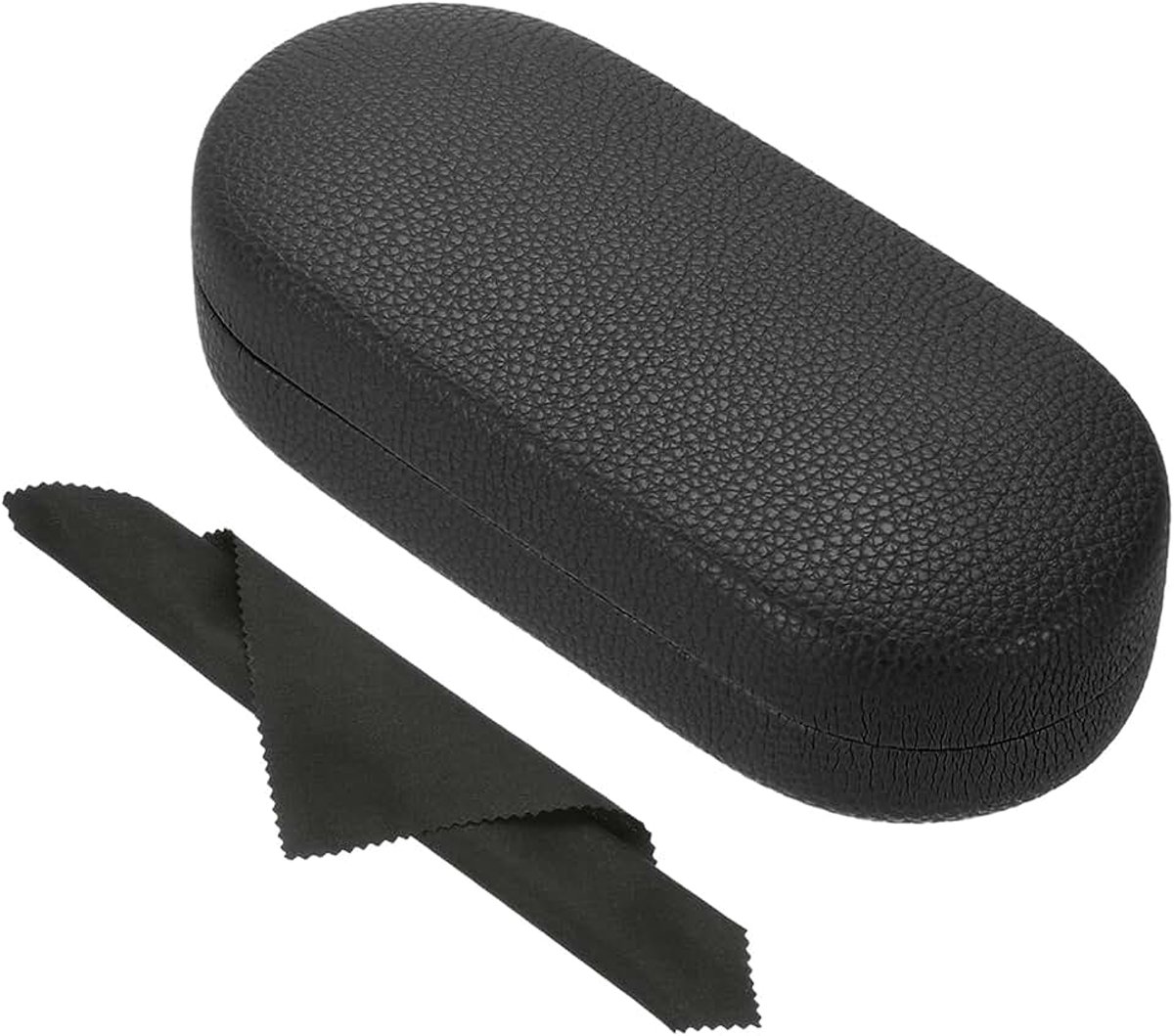 Hard Shell Brillen Case, PU Lederen Grote Glazen Case Litchi Grain Beschermende Zonnebril Organizer voor Vrouwen Mannen