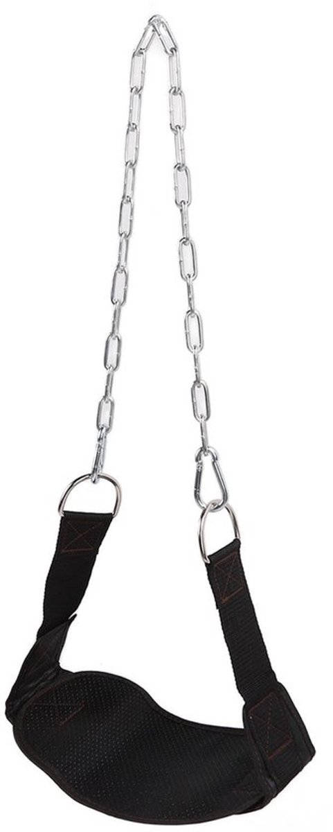 Verzwaarde Dipriem - Duurzaam Nylon - Verstelbare Ketting - Comfortabele Pasvorm - Ondersteuning Taille - Geschikt voor Krachttraining - Trainingsriem