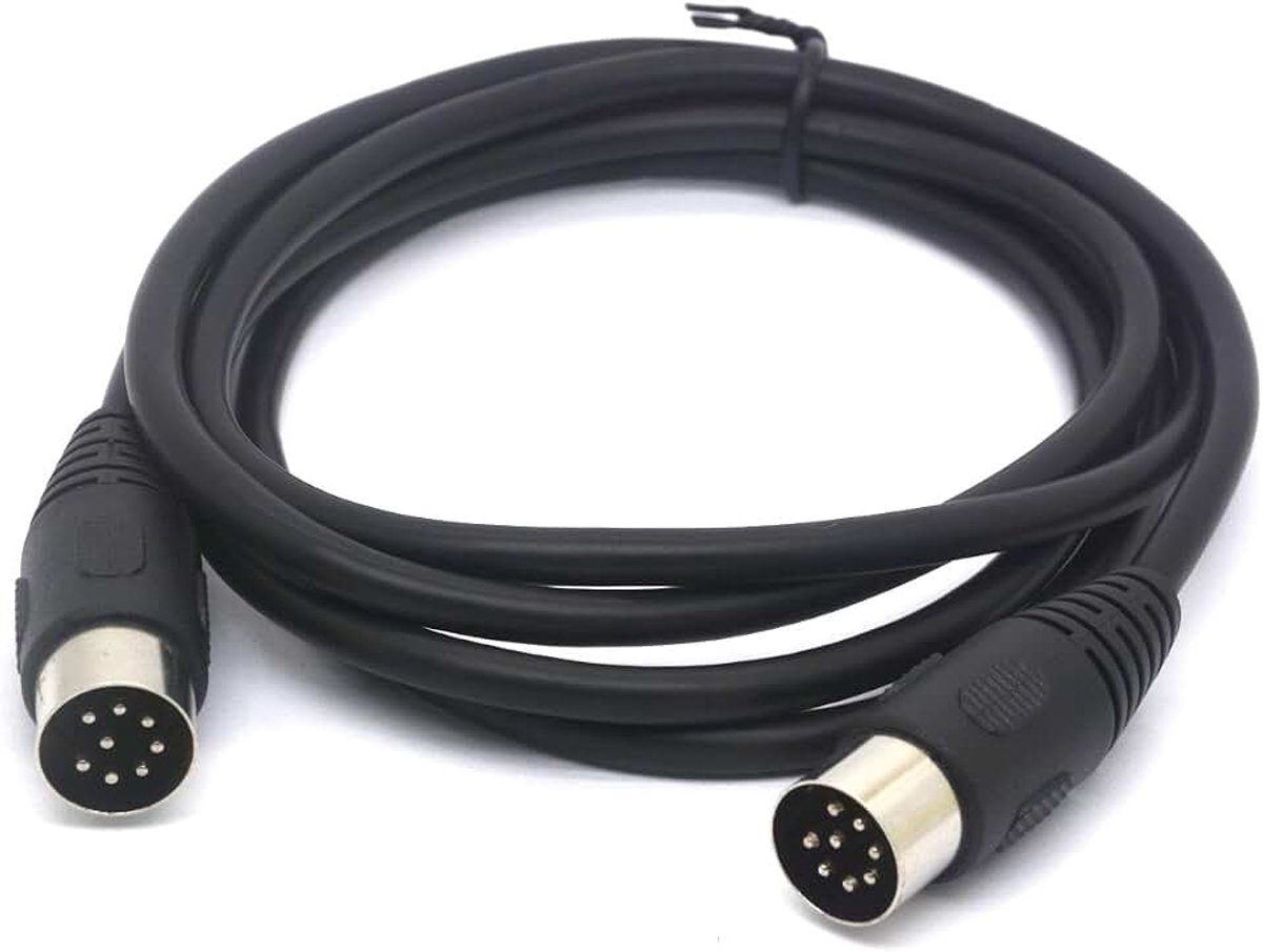 MIDI-kabel, 8-polig, DIN-luidsprekerverlenging, stekker op stekker, converterkabel voor Bang and Olufsen B&O PowerLink BeoLab 1,5 meter | voor Bang en Olufsen B&O PowerLink BeoLab