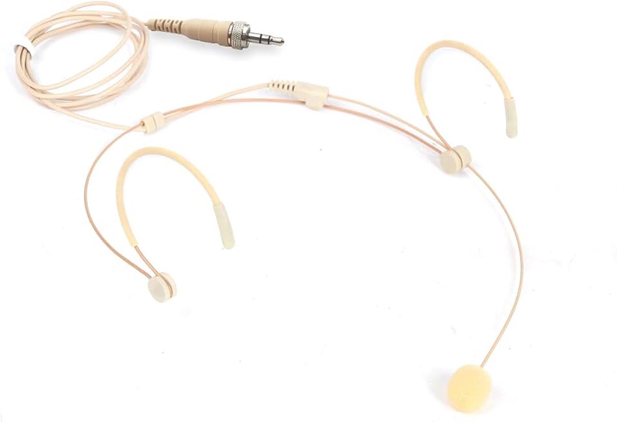 Hoofdgedragen microfoon, professionele Daul oorhaak microfoon, condensator headset microfoons voor Sennheiser microfoon draadloze systemen, ideaal voor lezingen, acteurs, theater, podcasts