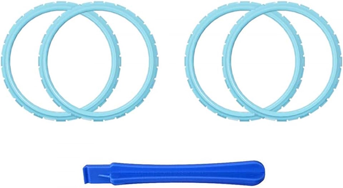 EXtremeRate 2 Paar Accent Ringen Compatibel met ps5 Controller, Aangepaste Vervangende Accessoires voor ps5 Controller-Hemelsblauw