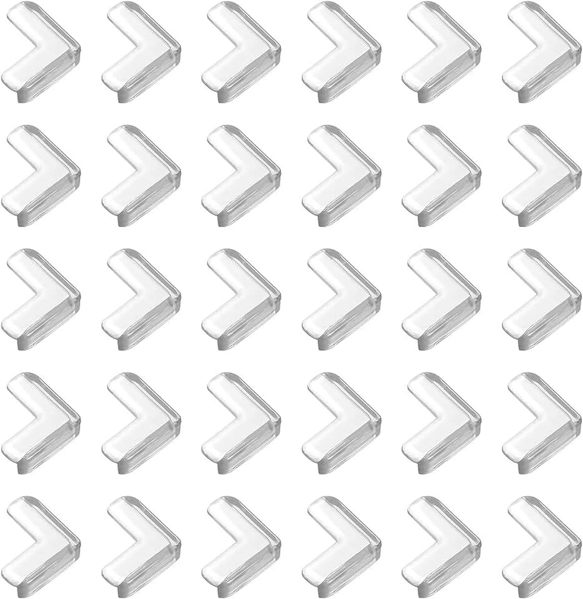 30 stuks hoekbeschermers voor kinderen, transparante en flexibele hoekbeschermers voor salontafels, hoekbescherming voor kindermeubels, hoekbescherming voor meubels en kinderbeveiliging