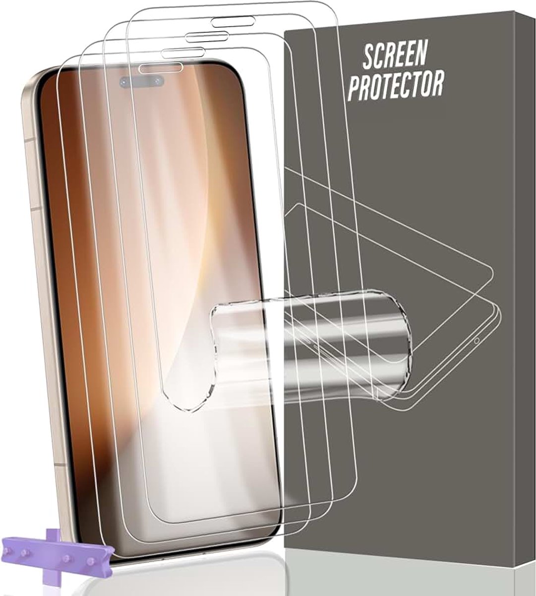 4 stuks TPU beschermfolie voor Honor Magic 8 Pro – volledige dekking, met montagehulp, krasbestendig, hoesvriendelijk, hoge gevoeligheid, HD-heldere