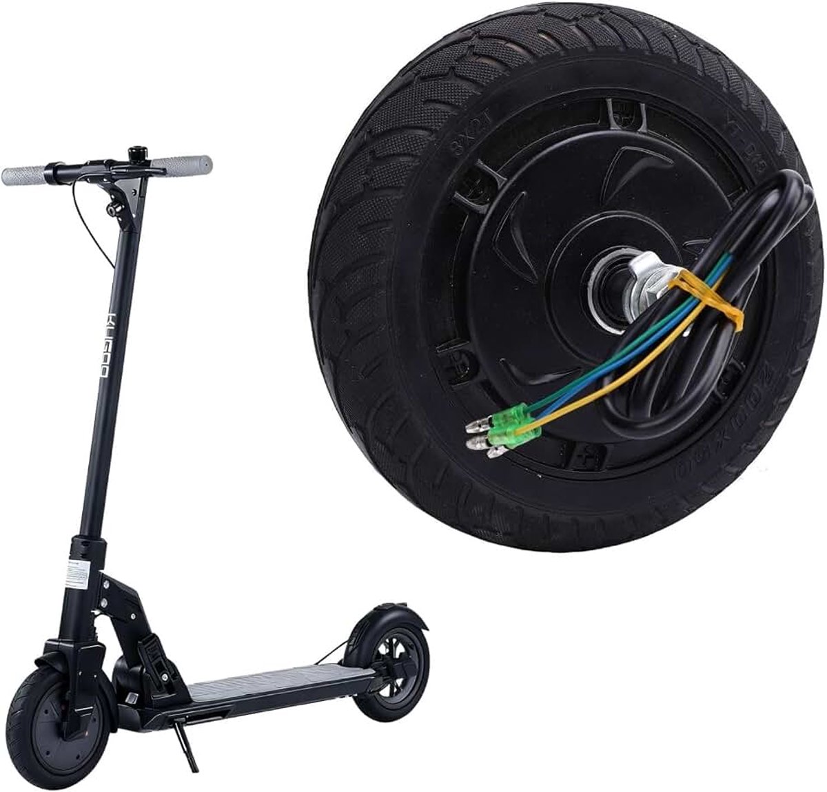 M2 Elektrische step, voorwielmotor, 36 V, 350 W, 10 inch met banden