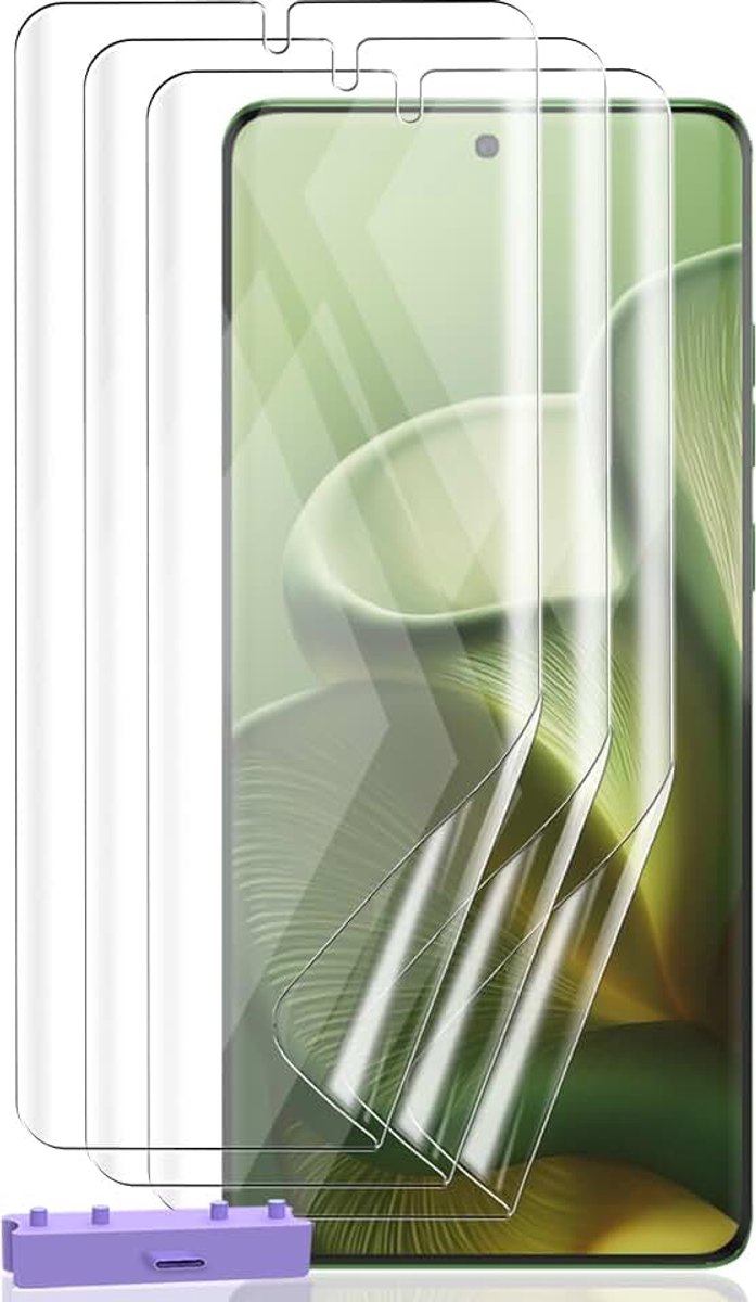 Screen Protector voor Motorola Moto Edge 60/60 Fusion/60 Pro, 3 Stuks TPU Displaybeschermfolie [ Niet van Pantserglas], HD Anti-kras Folie, Krasbestendig Bescherming