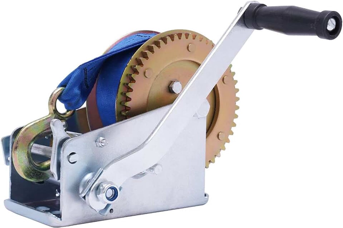 Handlier met trekkoord Handlier Professionele Riem lier met 10 m Riem Bootenlier voor parallellen slepen en verplaatsen van goederen 1500 lbs