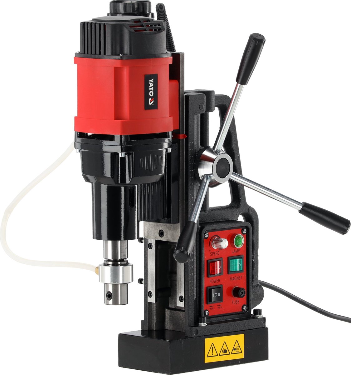YATO Professionele Magneetboormachine YT-820502 – 1800W – Morse MC2/MT2 & Weldon – Kernboren tot 50 mm & Spiraalboren tot 13 mm – Kleefkracht 13.800 N – Met Koelsysteem