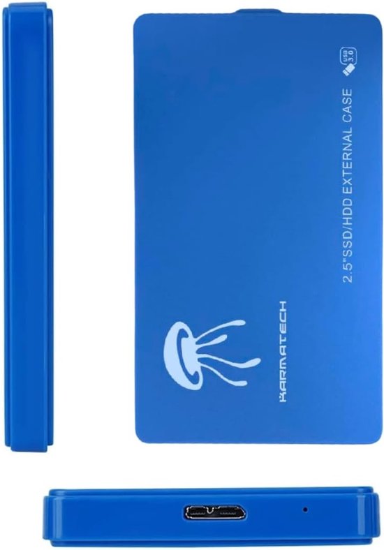 Externe harde schijf - Opslagapparaat - Bestanden Opslaan - Gereviseerd product - 500 GB - Blauw — afbeelding 4