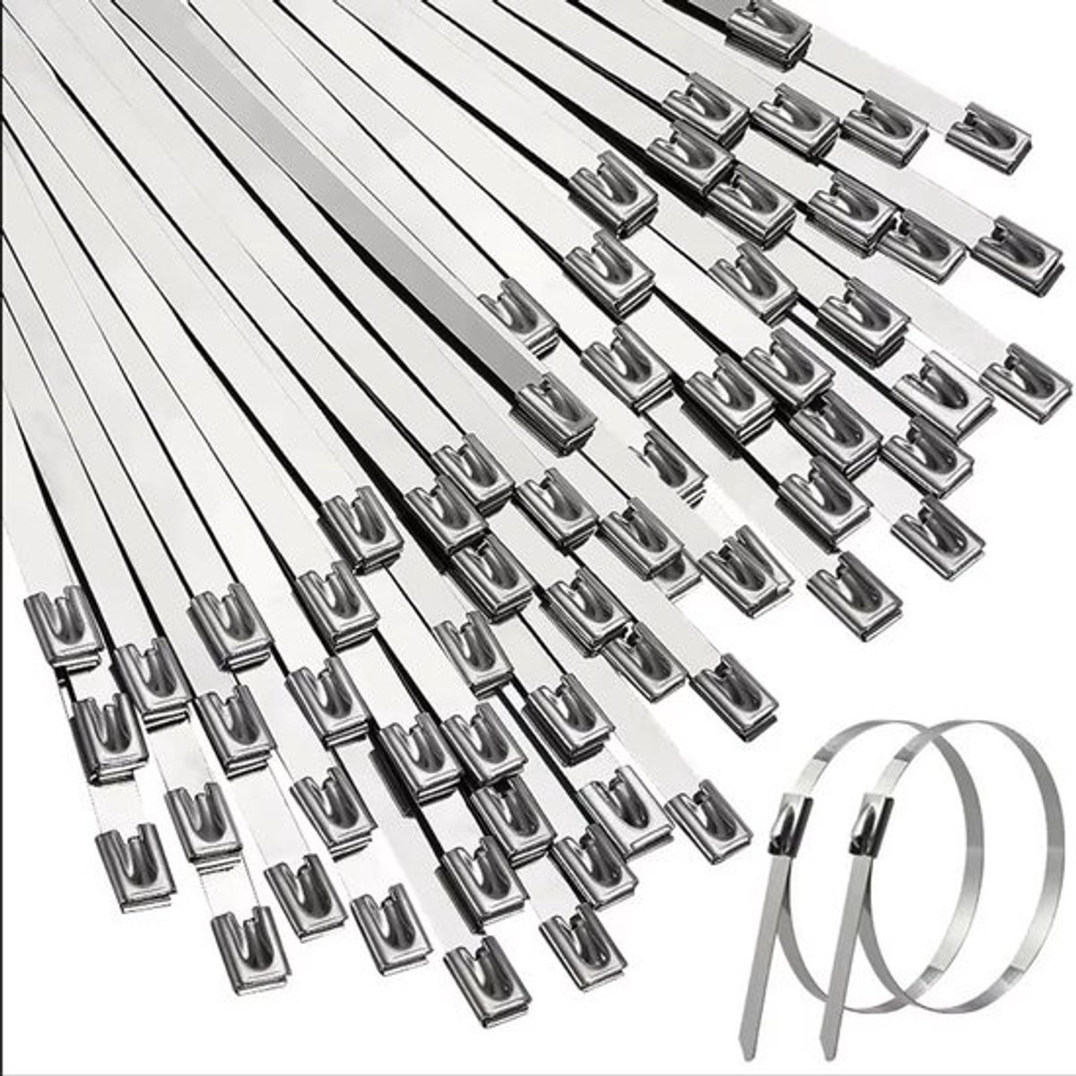 Kabelbinders - UV Bestendig - 100 Stuks - 150 x 4.6 mm - Voor Hittebescherming - Geschikt voor Diverse Toepassingen