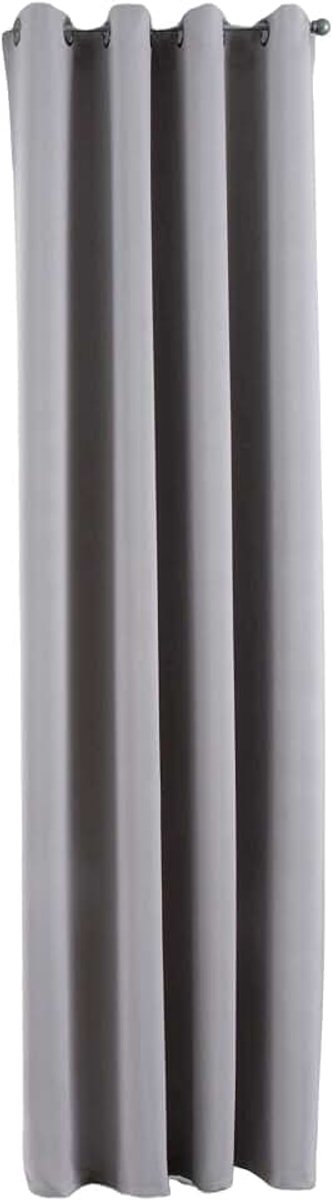 Ondoorzichtig »Newyork« grijs H x B 225 x 140 cm 1-pack thermo-gordijn verduisteringsgordijn blackout oogjes geluidsisolerend Öko-Tex UV-bescherming vouwhouder 201920600