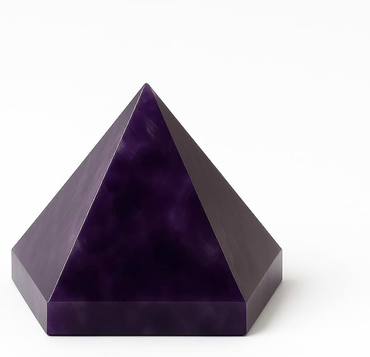Piramide, 4 cm, piramide, gepolijste kristallen met energetische eigenschappen, piramide, steen, gepolijste groene aventurijn (amethist, 4 cm)