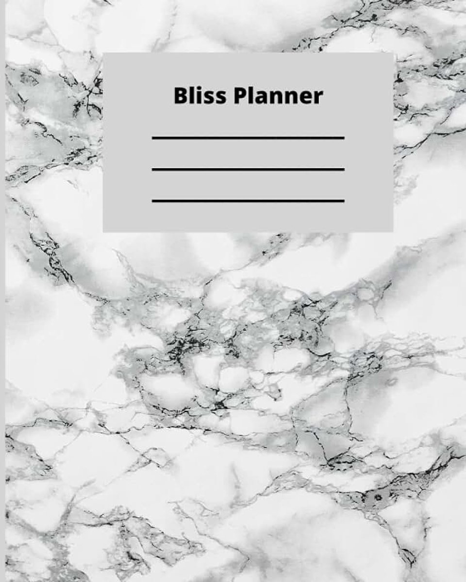 Bliss planner: Bliss Collections Minimalist Daily Planner