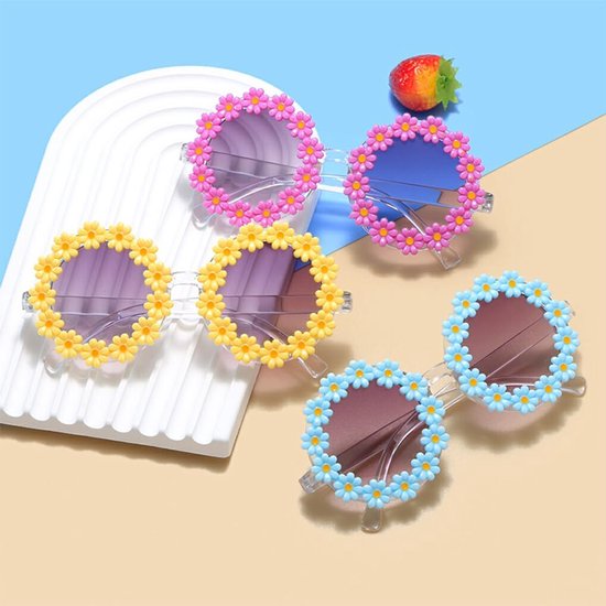Kinder Zonnebril - Meisjes Bril - Oogbescherming Buiten - Krasbestendige Glazen - 14.7 cm - Multicolor van Kinder — afbeelding 3