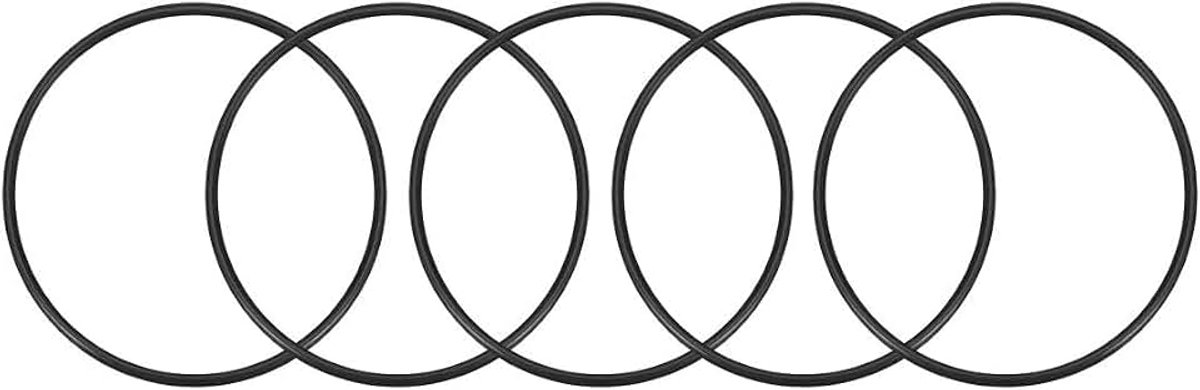 Sourcing map 5 stuks O ringen rubber 108 mm binnendiameter 115 mm OD 3,5 mm breedte rond DE 105mmx98mmx3.5mm