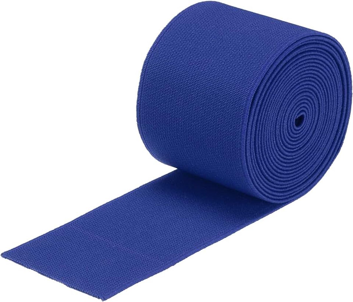 Elastische banden om te naaien, dubbelzijdig, 5 cm, 3 yards/8 voeten, blauw, elastisch breiband met hoge elasticiteit voor pruiken, riem, broeken