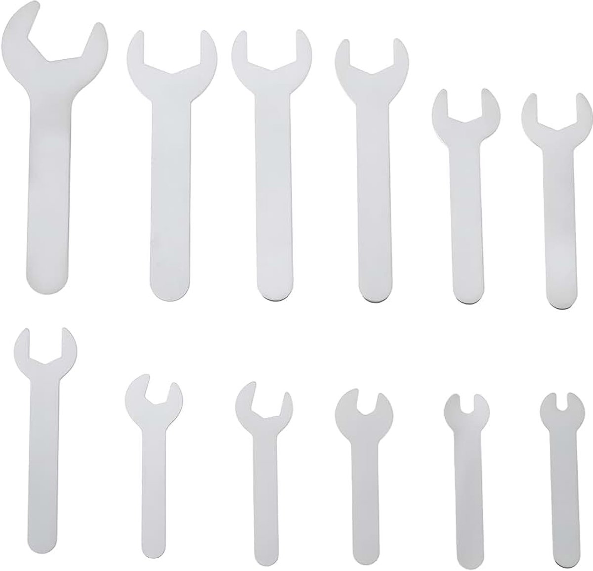 Store 12Pcs Enkele Open END Sleutel Set Metrische 4-23mm Super-Dunne Moersleutel Set Voor Automotive Reparatie Meubels Montage