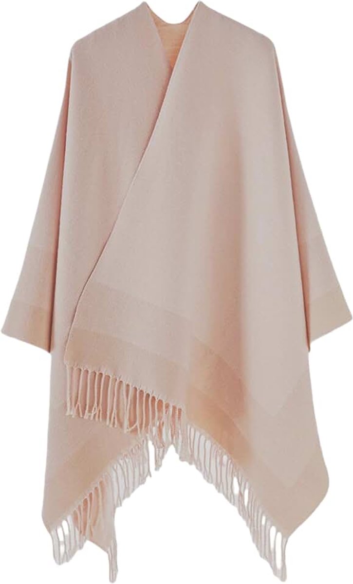 Sjaal Wrap, Open Poncho, Cape Vest, Oversized Truien voor Herfst en Winter