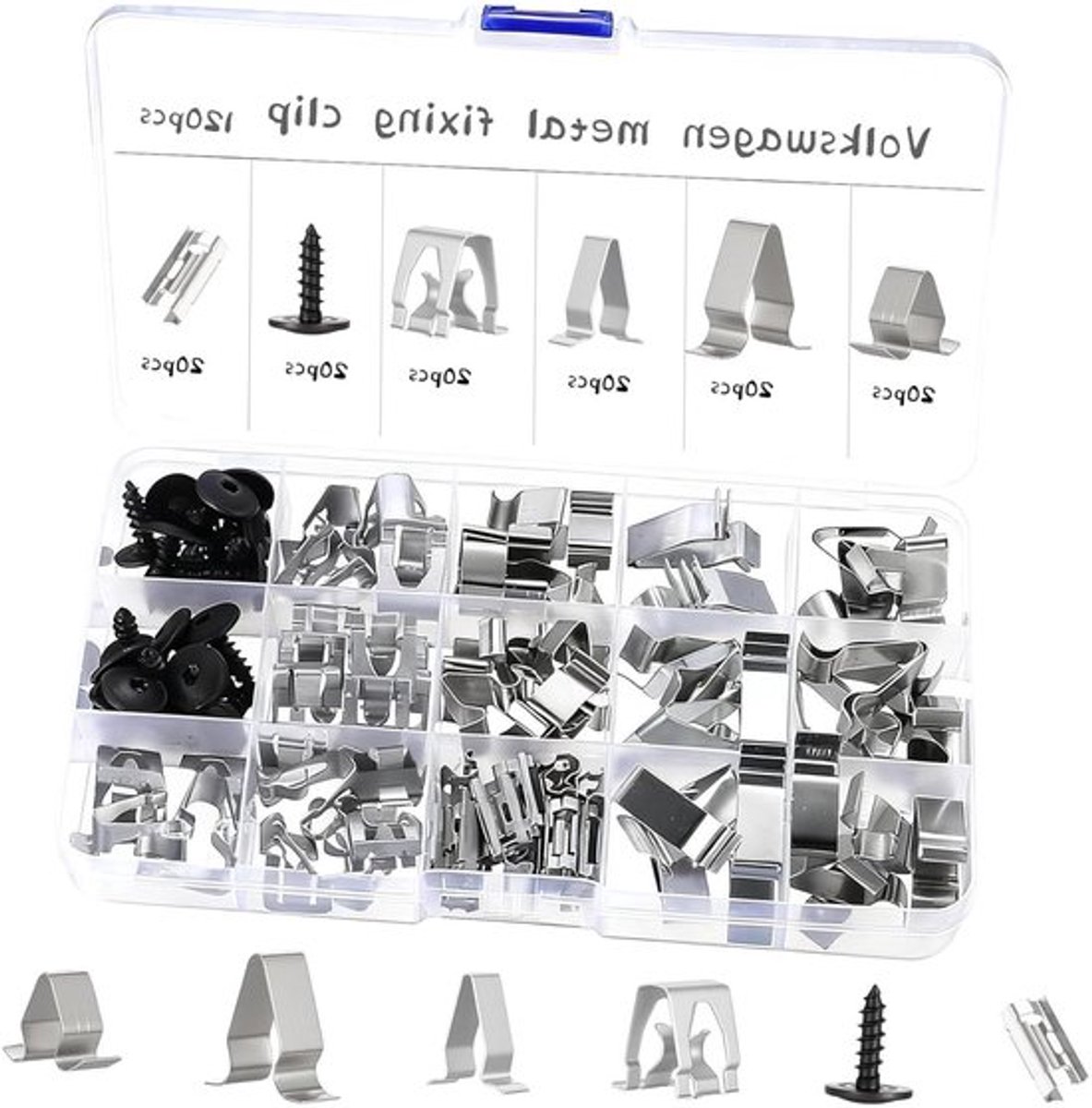 120 stuks metalen clips voor autovoordeur bekleding reparatie